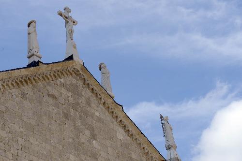 Statue ricollocate sul Duomo - Venzone 13/09/2017